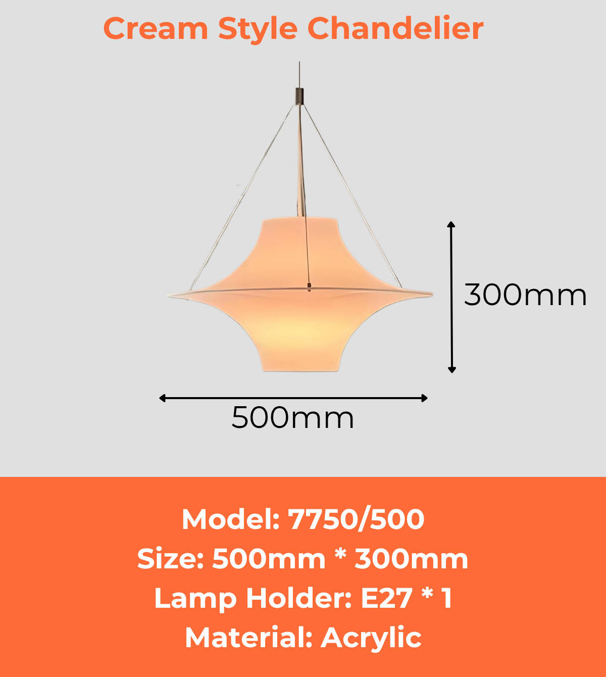 Cream Style Chandelier