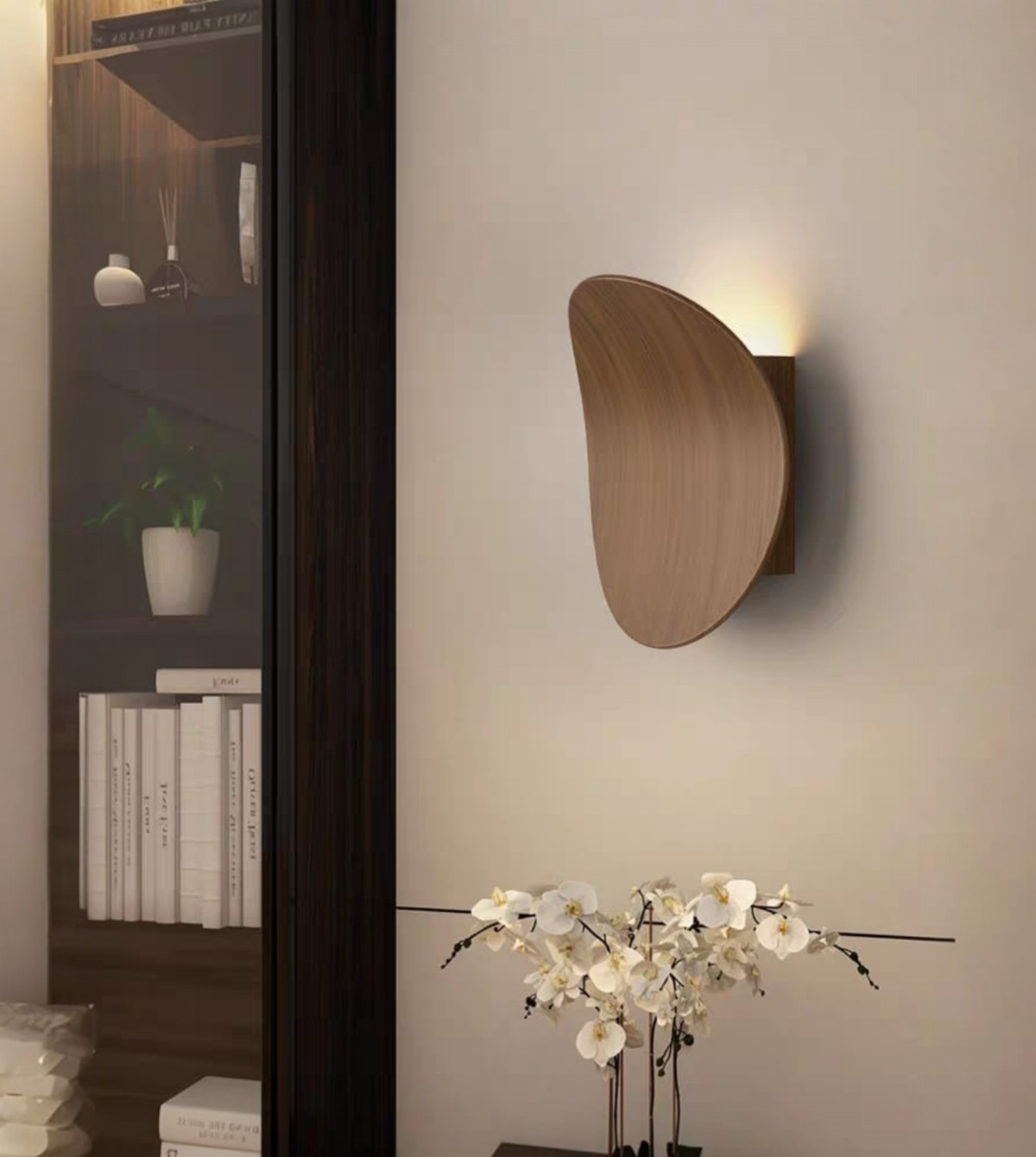 Curved Wood LED Wall Light YS180