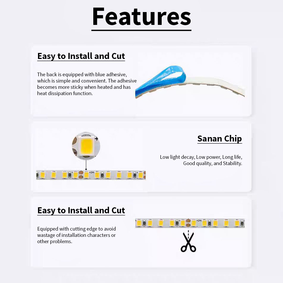 5MM 24V 2022 1M / 210 LED Strip Light (2022 24V)