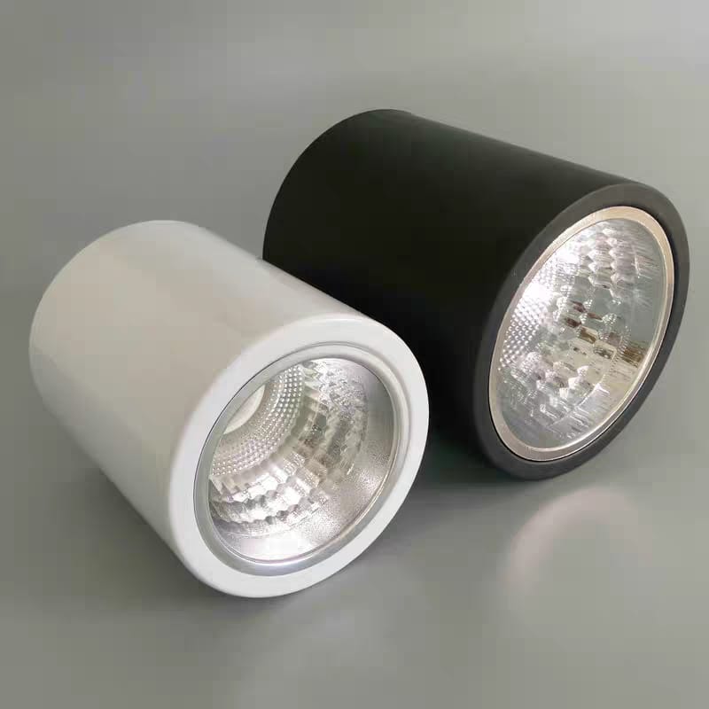 Surface-Mounted Cylindrical Downlight (WZ-E27-4/5/6/8Inches WH/BK) 