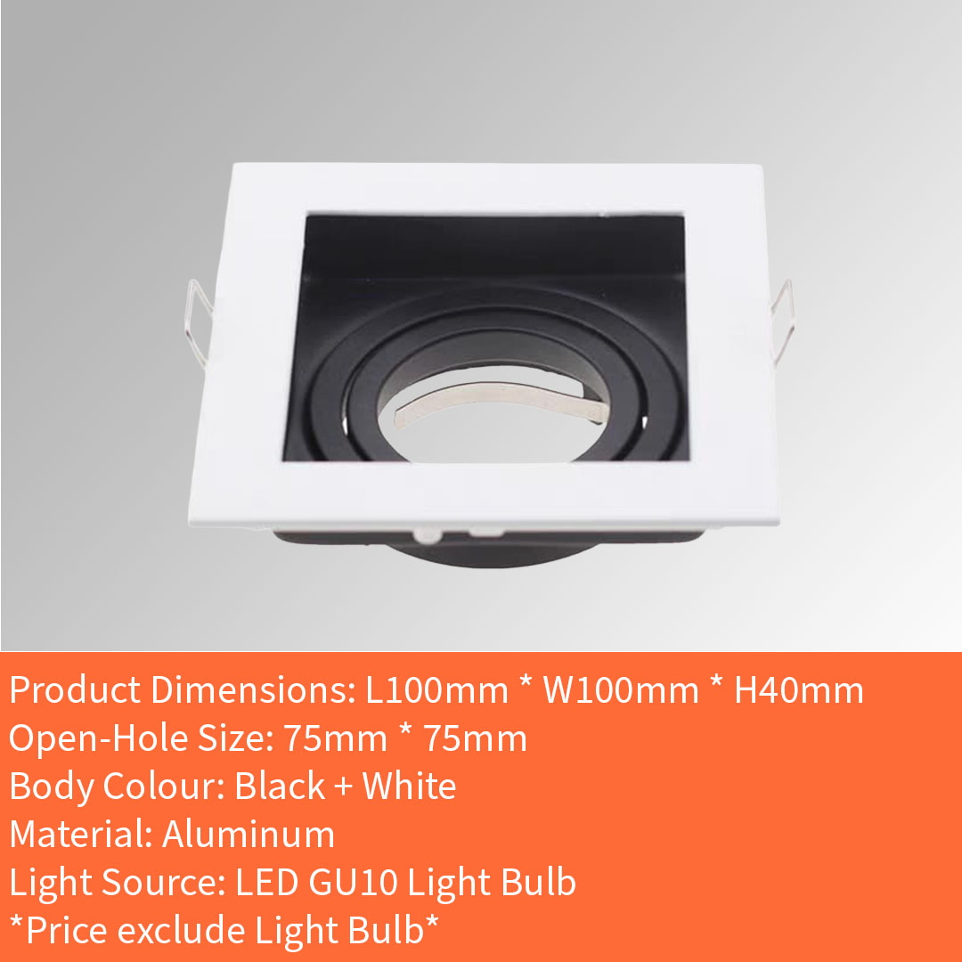 GU10 Casing (XD16-1/2/3 WH+BK)
