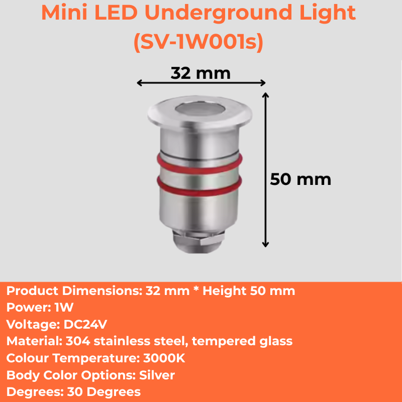 Mini LED Underground Light (SV-1W001s)