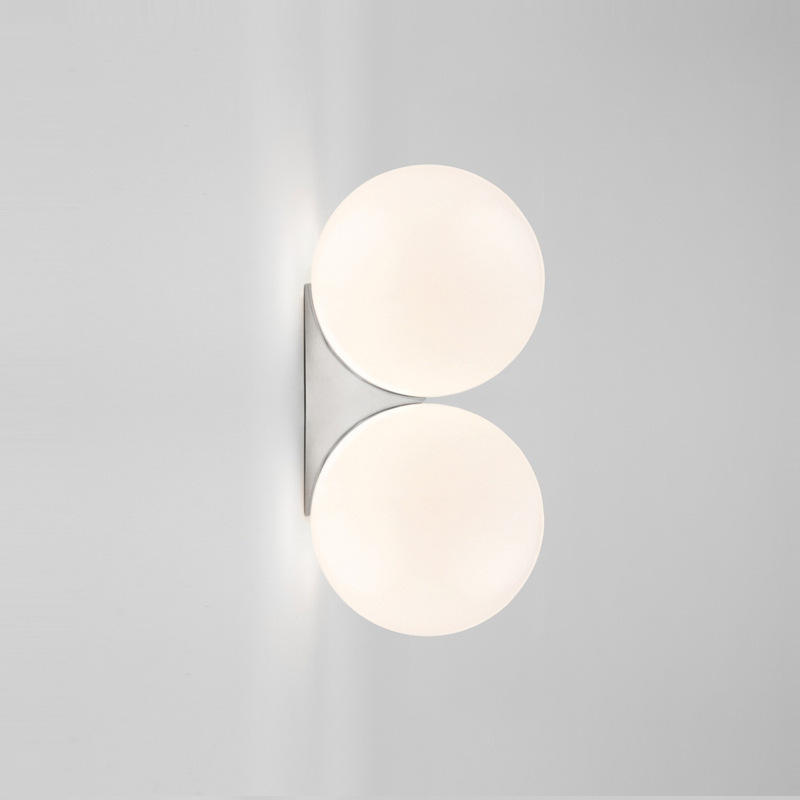 Double Globe Wall Light (WH/BK/GB/SC)