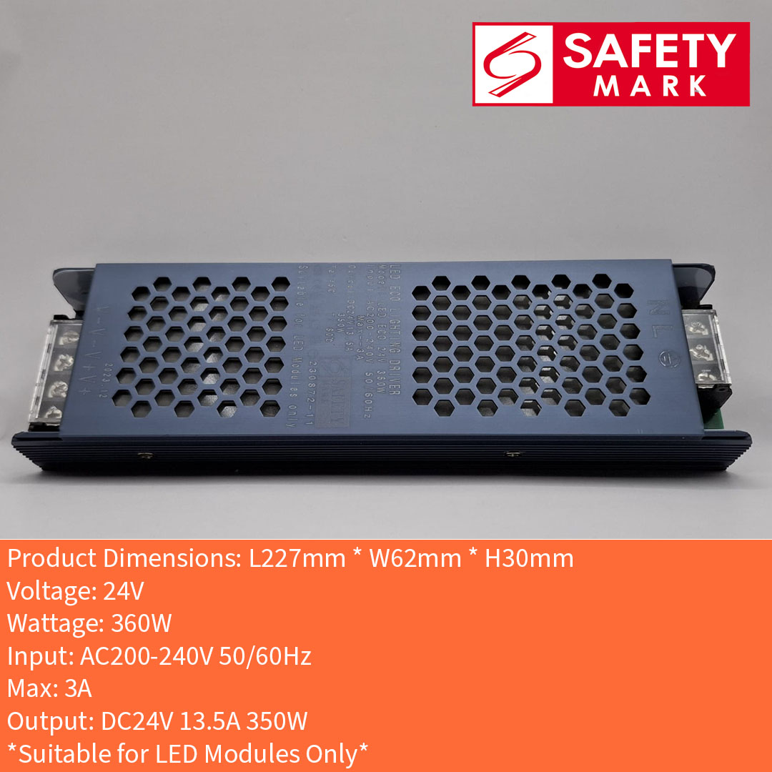 Safety Mark LED Strip Driver 24V