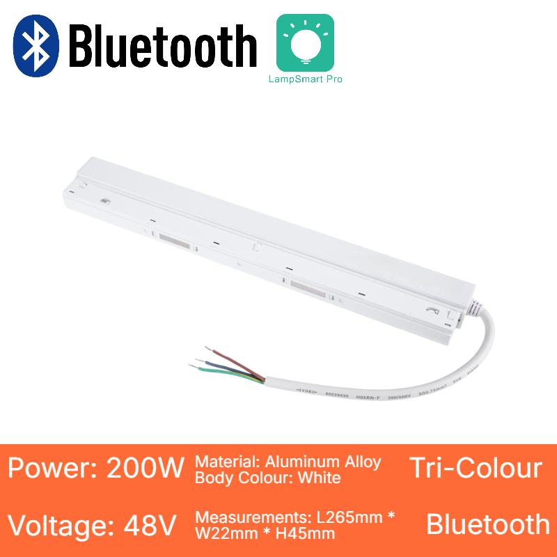White Magnetic Track Driver Bluetooth