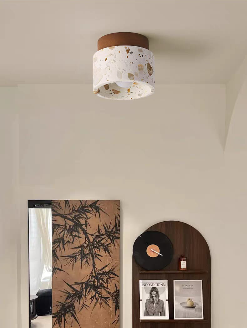Natural Stone Ceiling Light