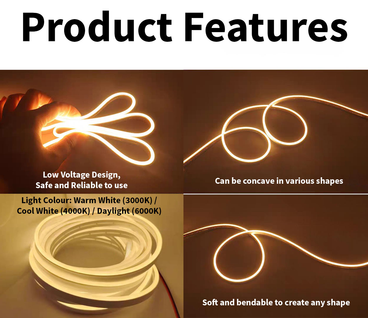 8x16MM Weatherproof LED Strip Light