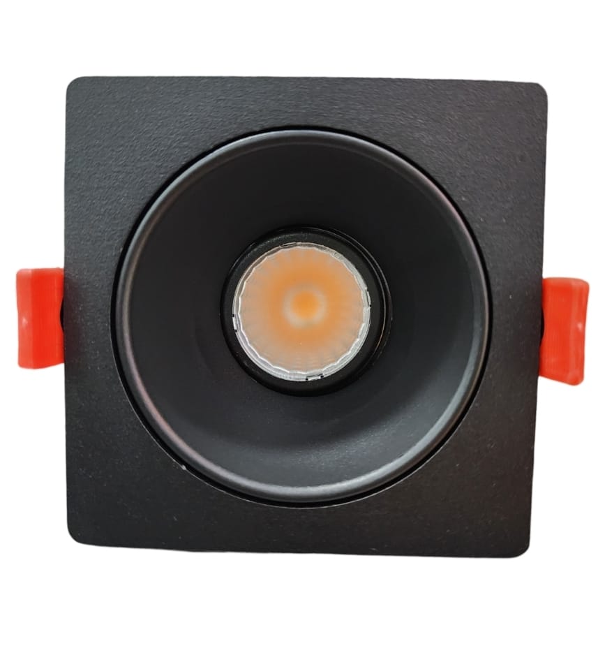 COB 12W Bulb Square Casing (12W-SQ-BK)