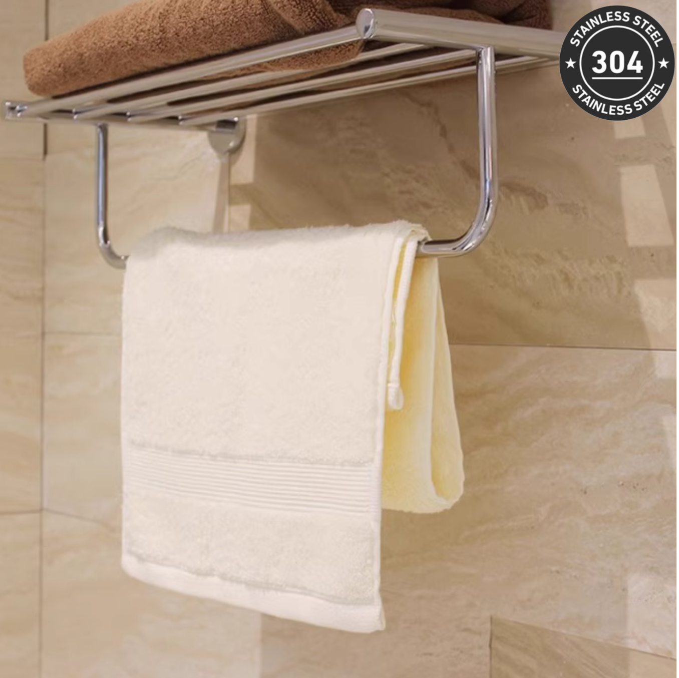 Stainless Steel Towel Rack (TS-1006-1 CH/BK)