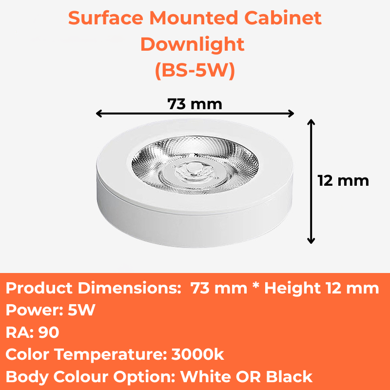 Surface Mounted Cabinet Downlight (BS-5W)
