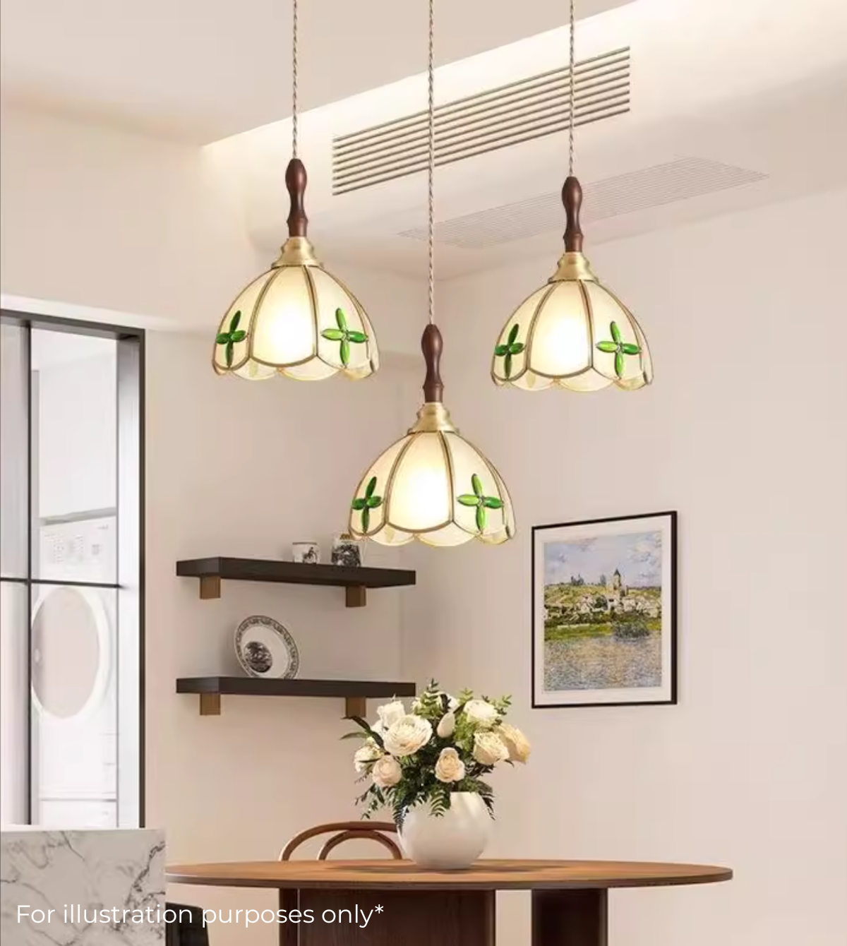 Tiffany-style pendant lamp (XD03C)