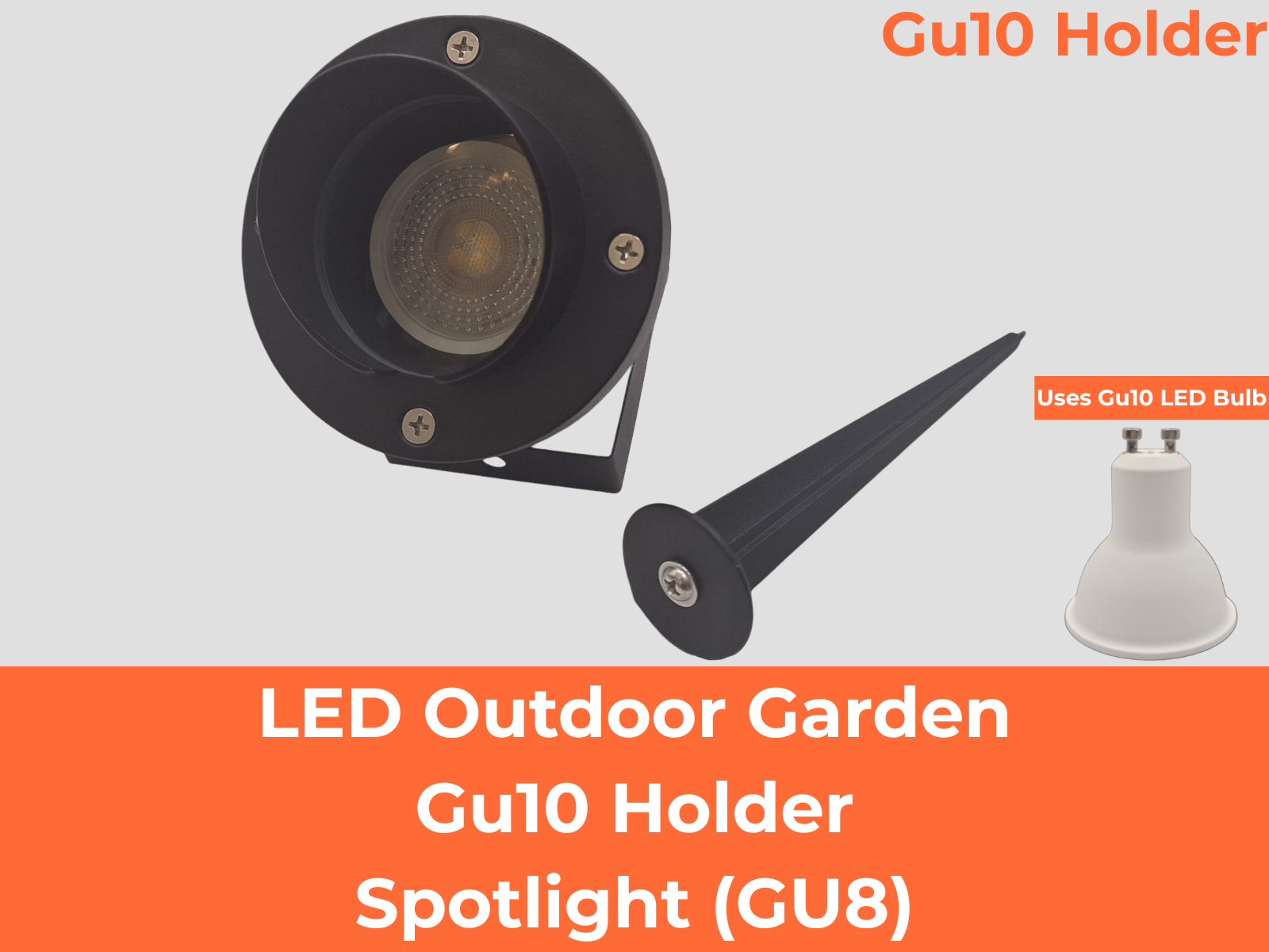 LED Outdoor Garden Gu10 Holder Spotlight (GU8)