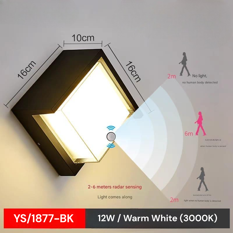 Sensor Wall Light (YS/1877-BK)