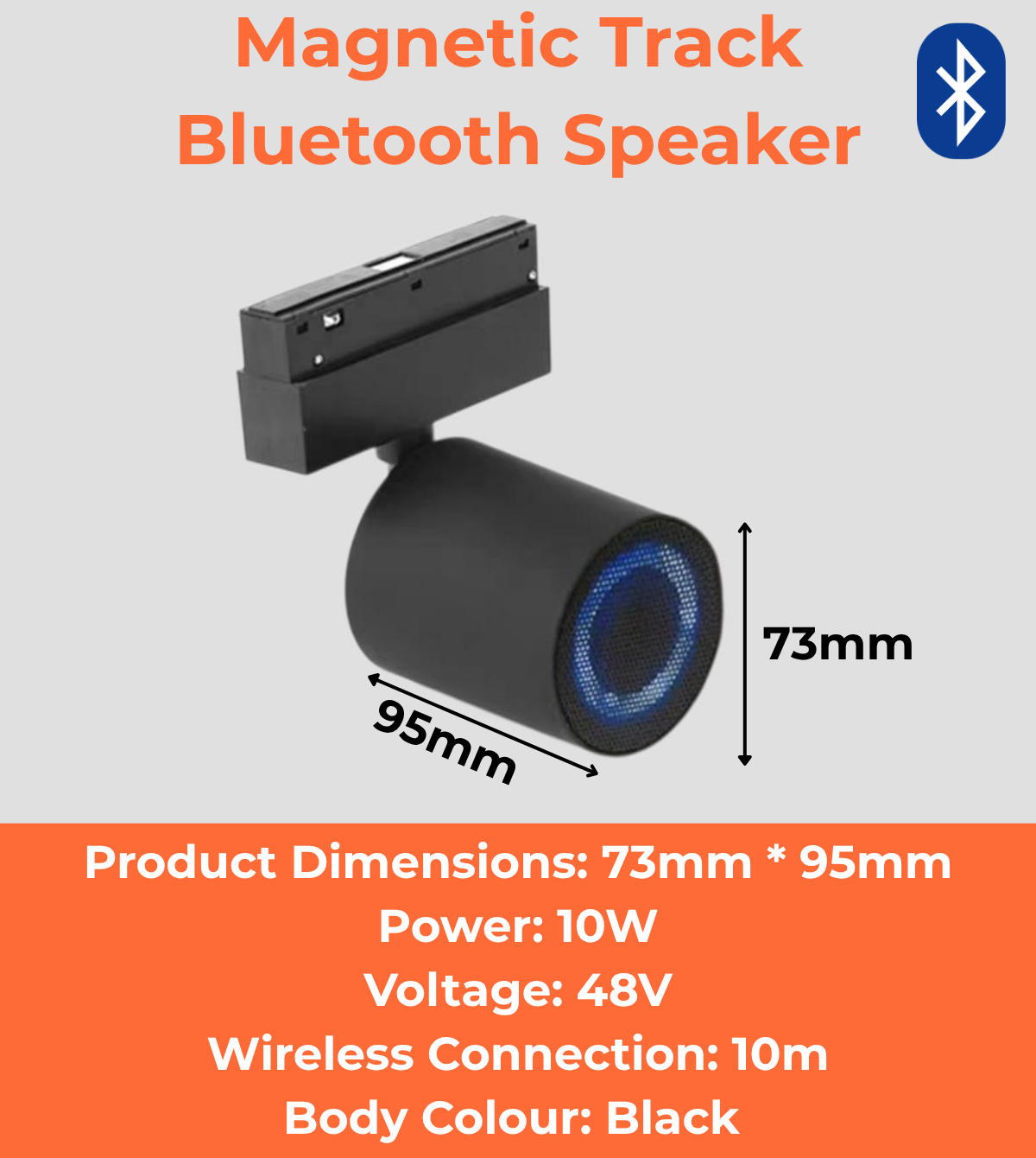 Magnetic Track Bluetooth Speaker