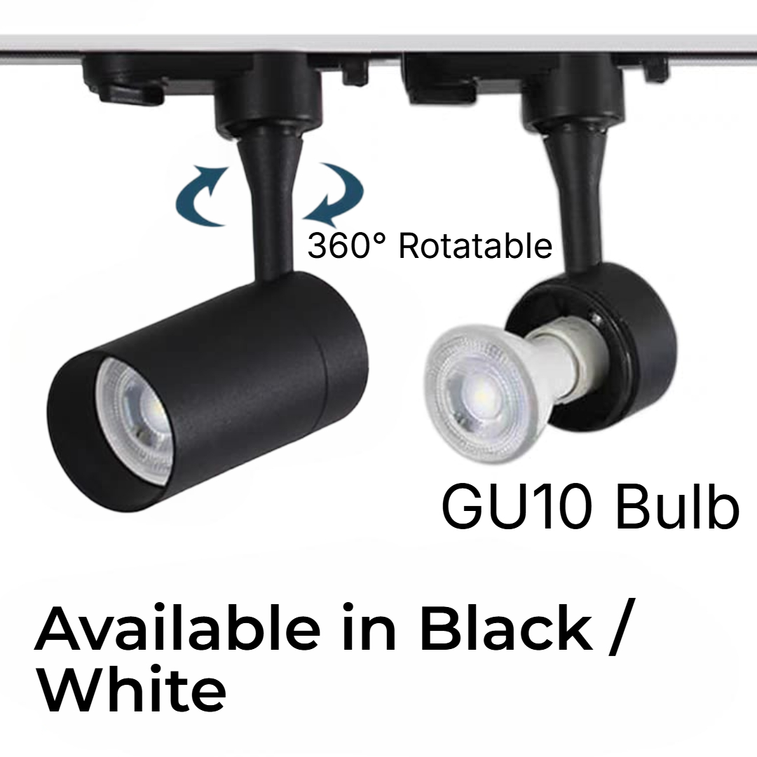 GU10 Holder Normal Track (T808/GU10-WH/BK)