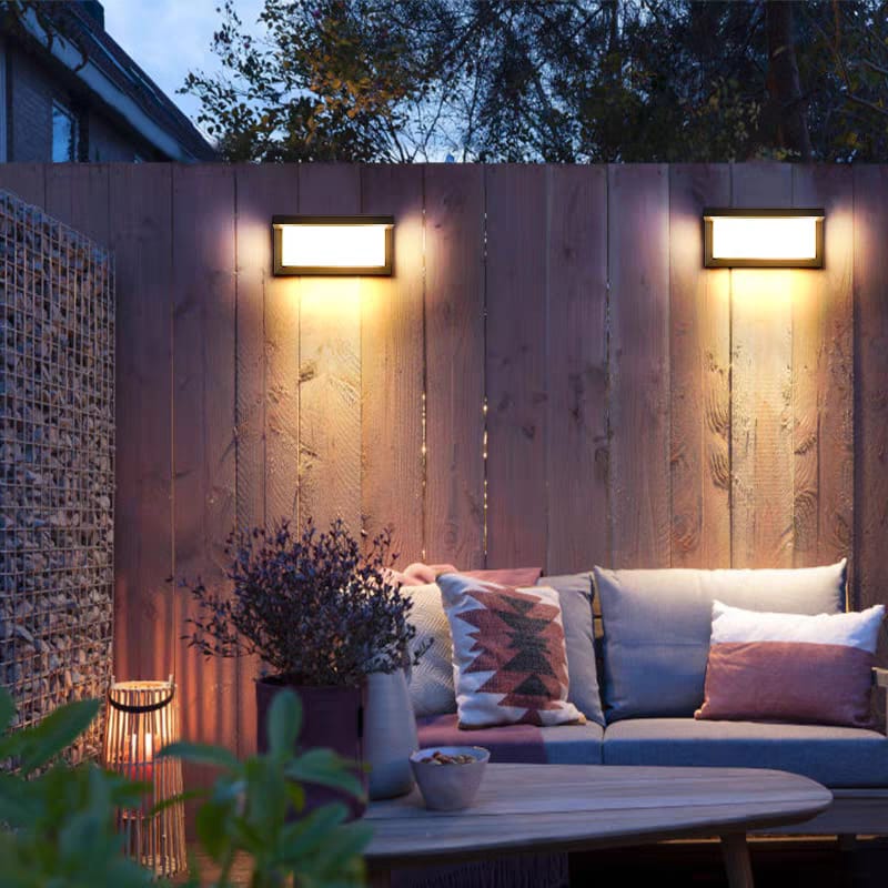 Minimalist Black Outdoor Wall Mount (W/827-BK-Y)