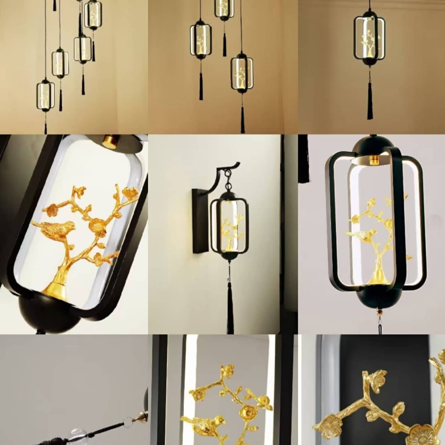 Oriental-Style Hanging Lamps