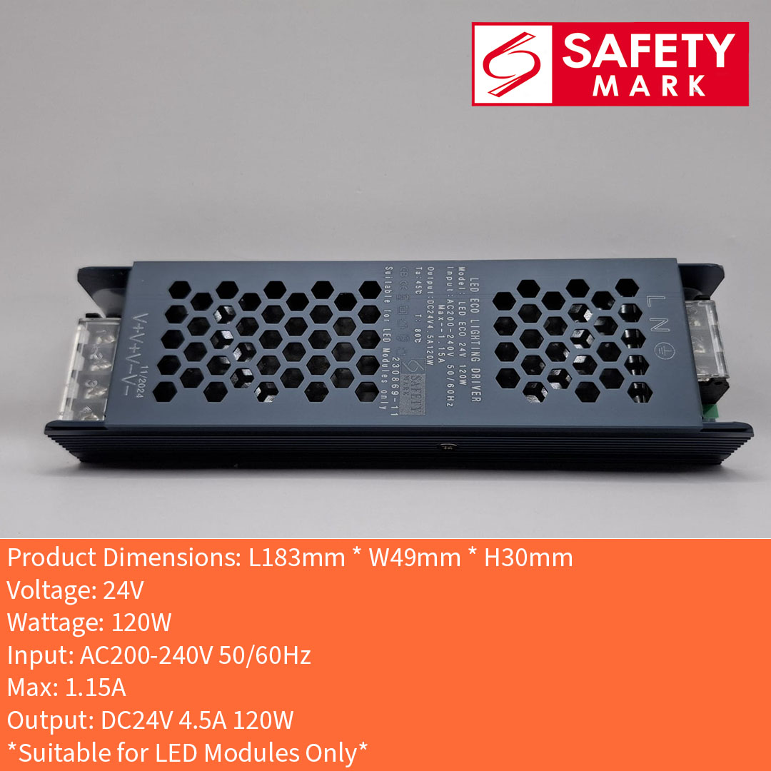 Safety Mark LED Strip Driver 24V