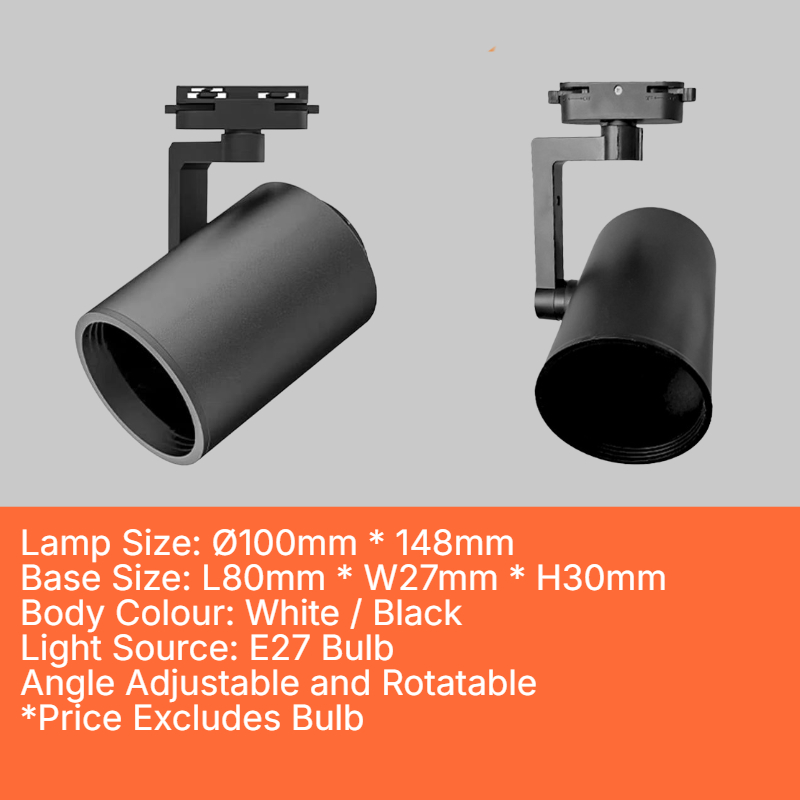 E27 Normal Track Holder (T-E27-A)