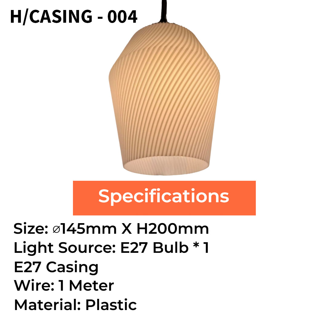 Japanese Style Pendant Light (H/CASING - 001/002/004/005/006/007)