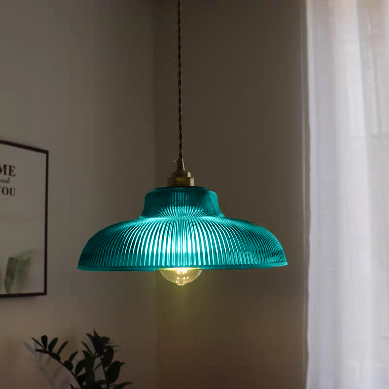 Teal Glass Pendant Light (GG6)