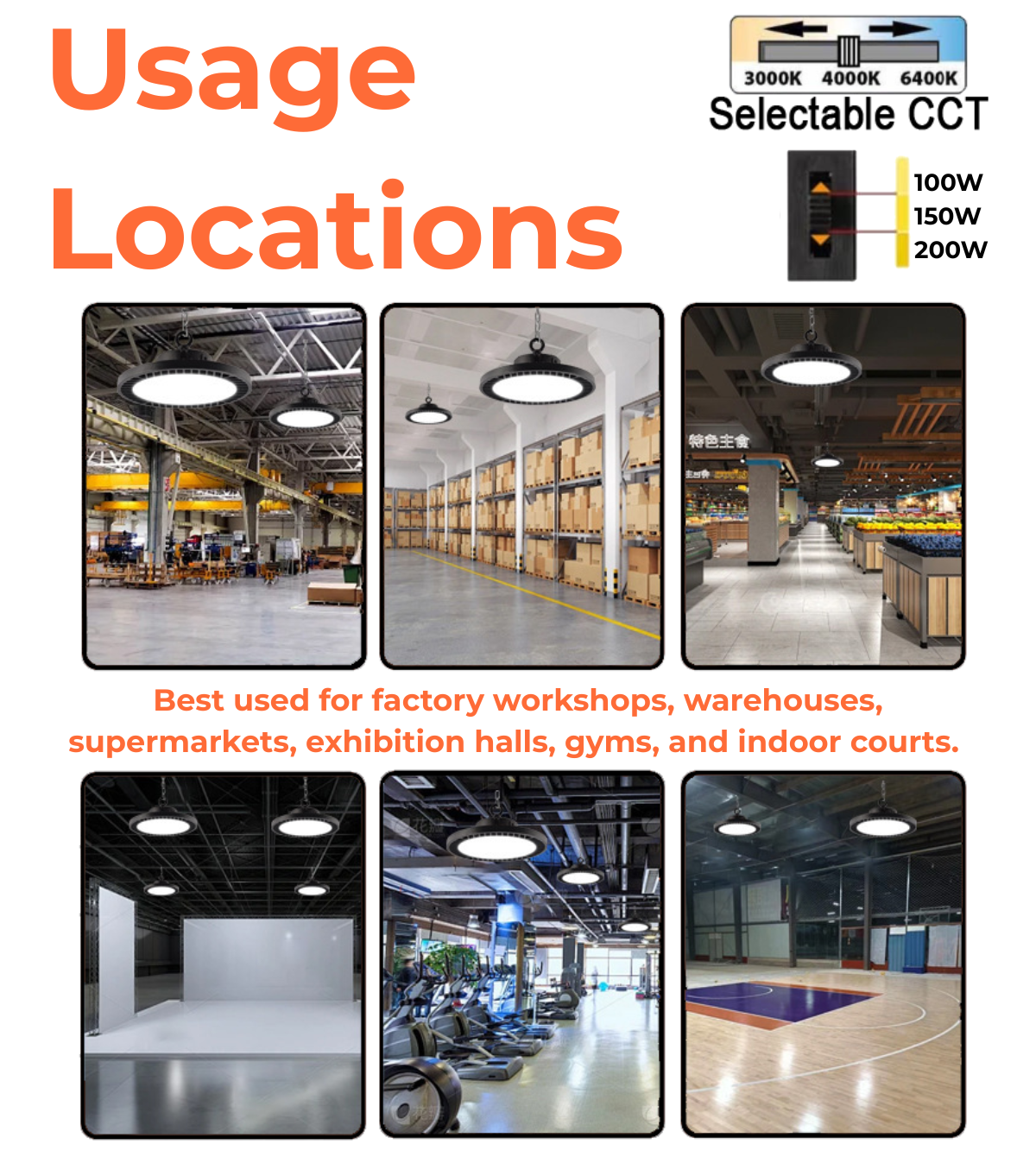 UFO LED Highbay Dimmable (MY-UF023B-200W)