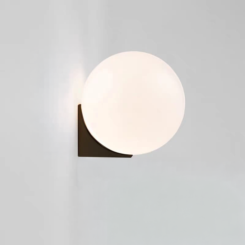 Single Globe Wall Light (WH/BK/GB/SC)