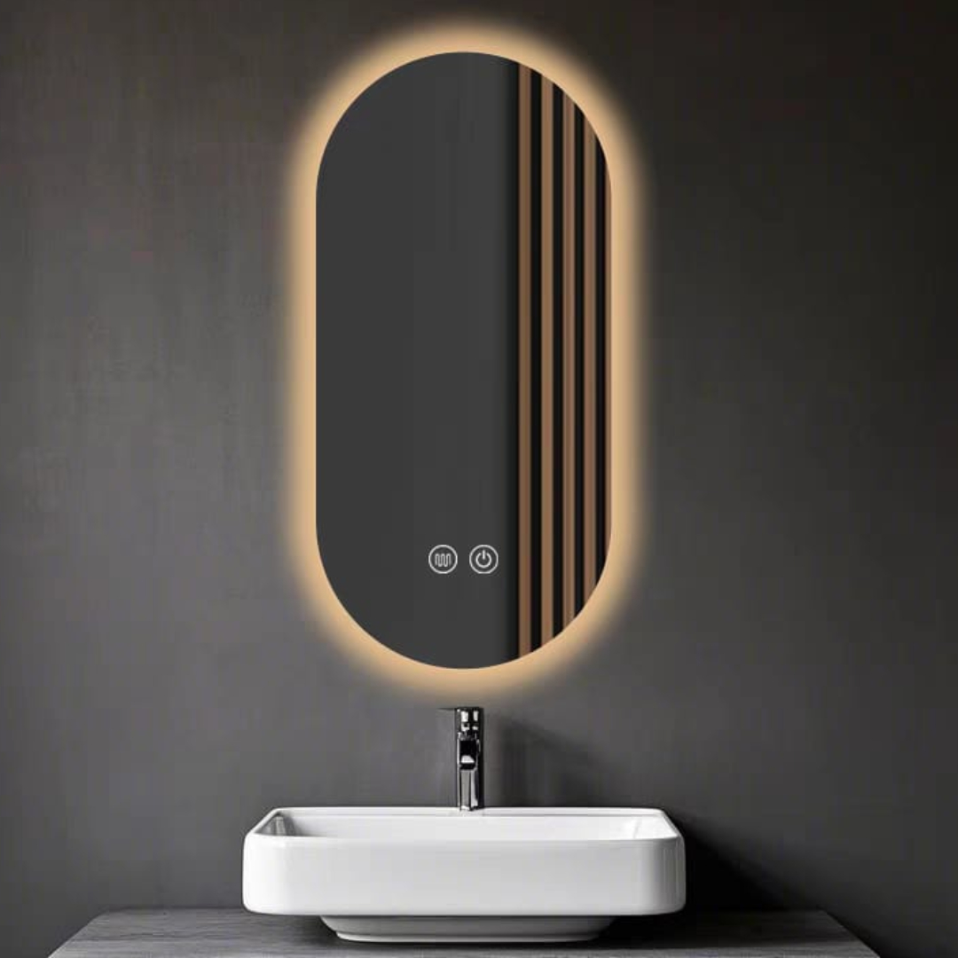 Rounded Rectangle LED Mirror Light 500mm * 900mm