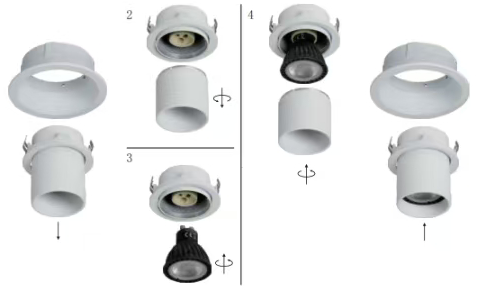 Adjustable Recessed LED Downlight