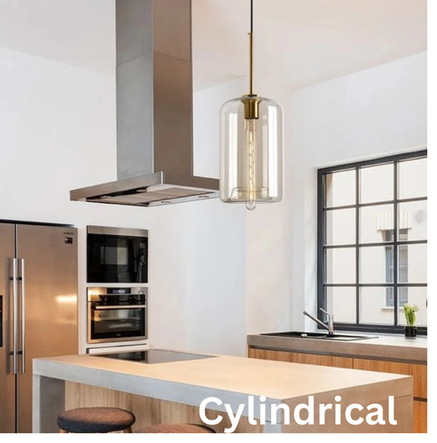 Tea-Tinted Glass Pendant Light
