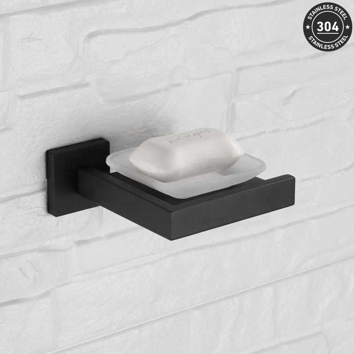 Stainless Steel Soap Dish (TS-1098-8 CH/BK)