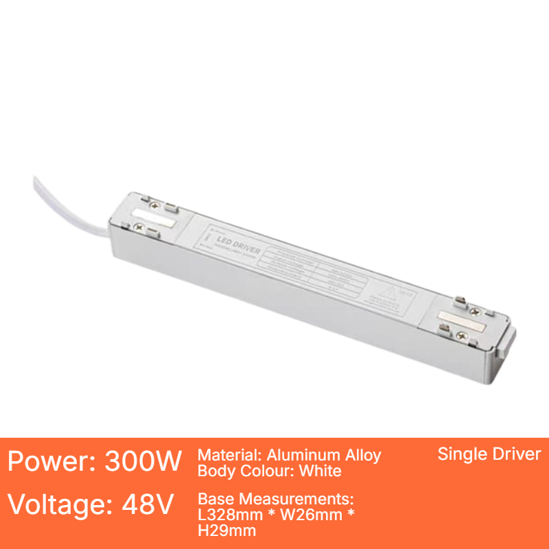 White Slim Magnetic Track (26 Series 300W Single Driver)