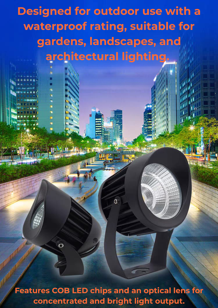 LED Outdoor Garden Spotlights (WP-3000K)