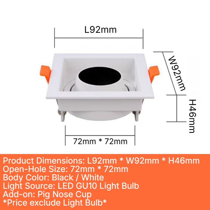 GU10 Casing (LX-T23x1)