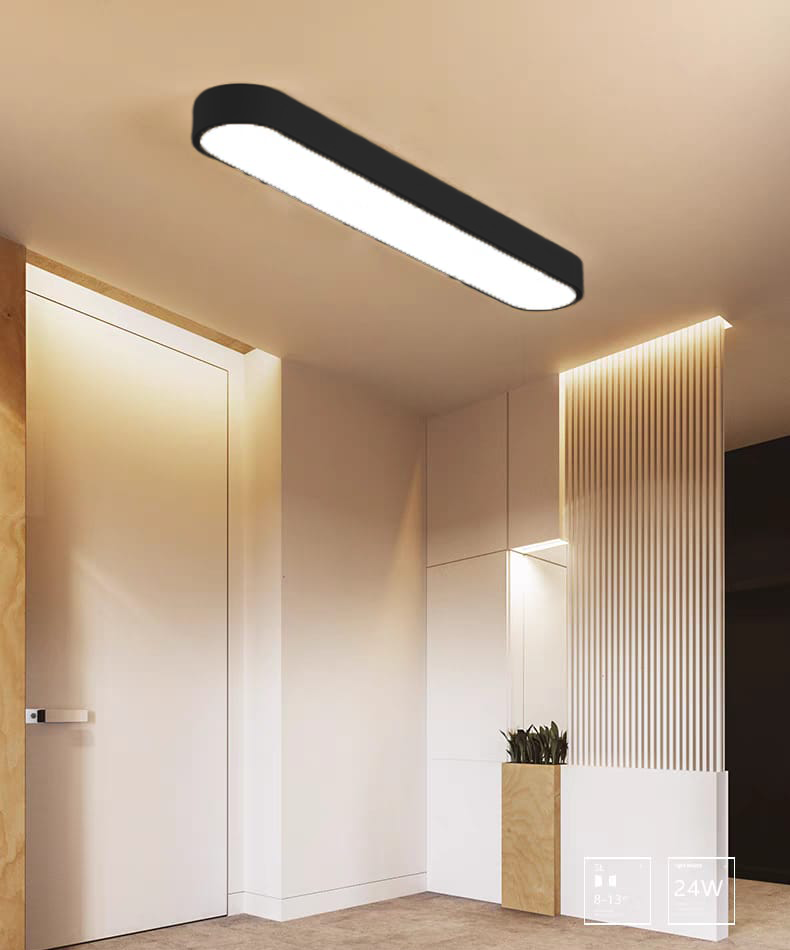 Minimalistic Rounded Linear Ceiling Light*
