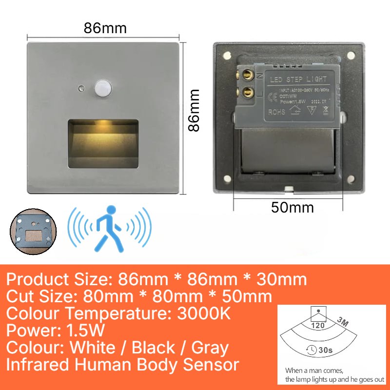 GS-AC86G Human Sensor Staircase Light