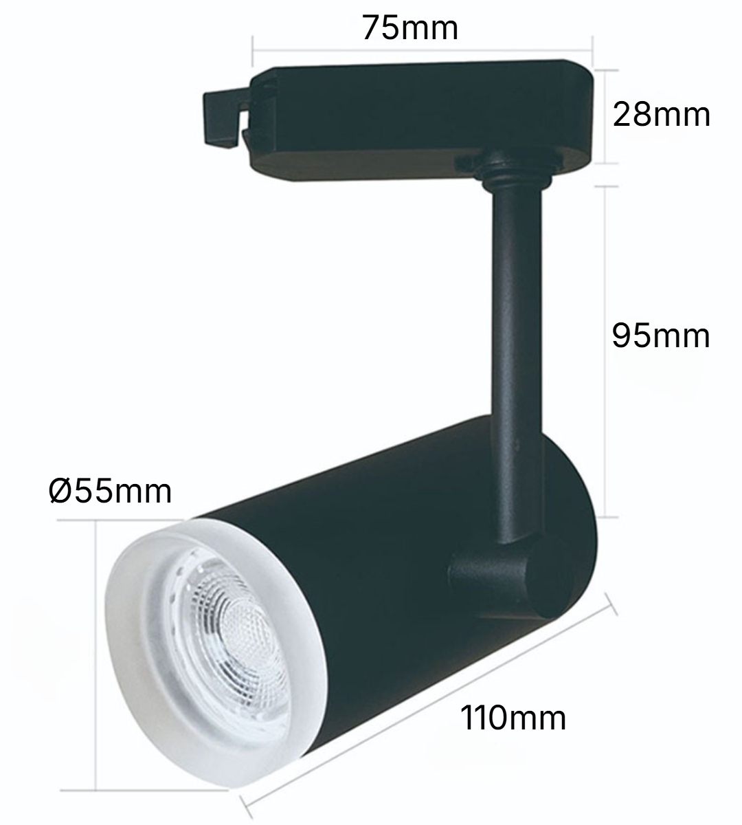 M015 GU10 Holder Normal Track