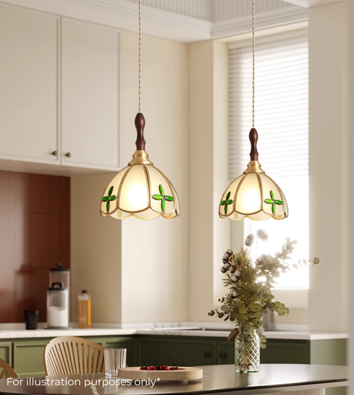 Tiffany-style pendant lamp (XD03C)