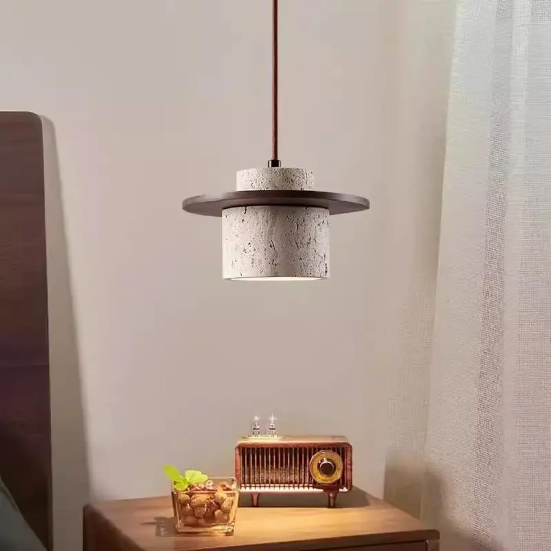 Travertine Stone Pendant Light