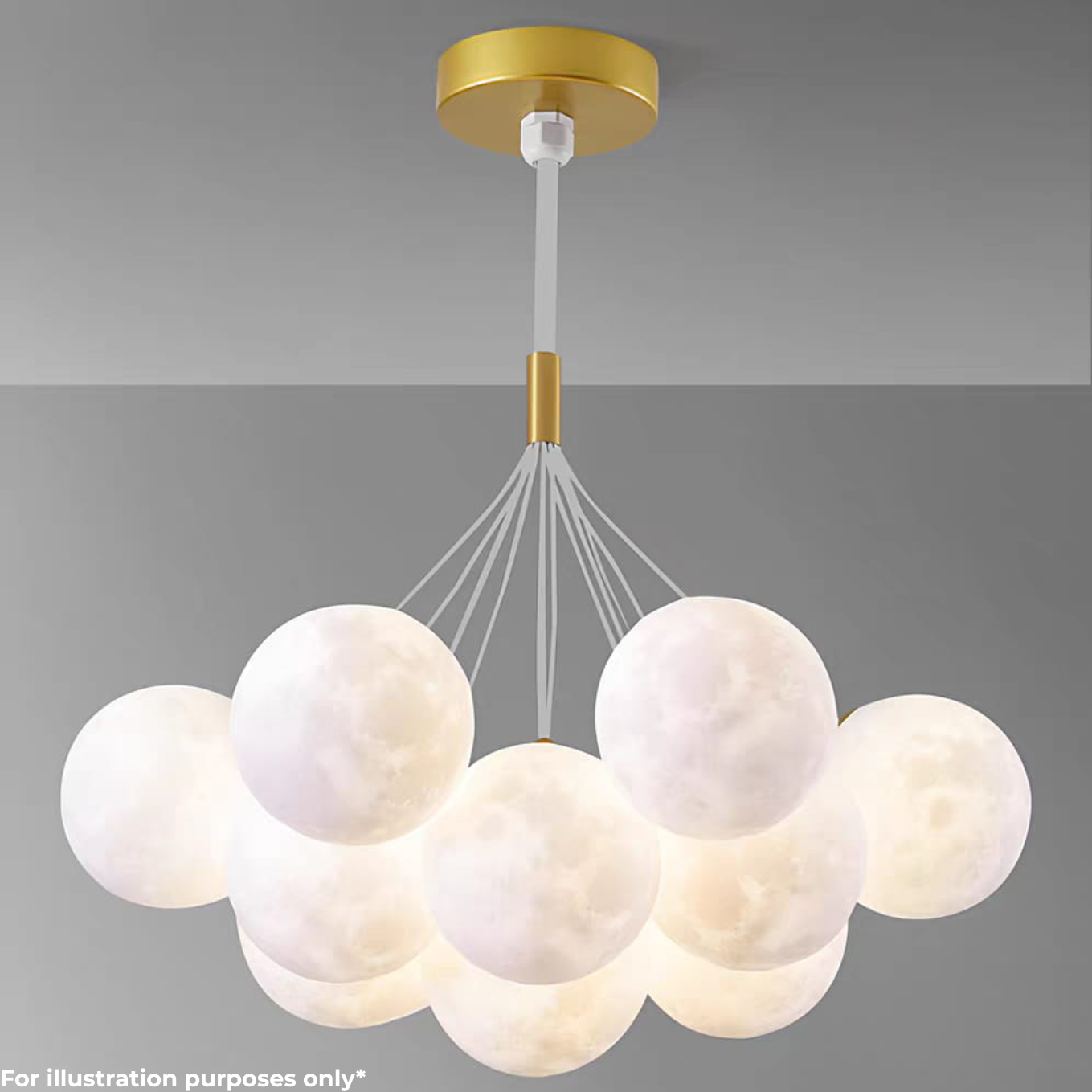 13 Moon Balls Pendant Hanging Light (D9300/13)