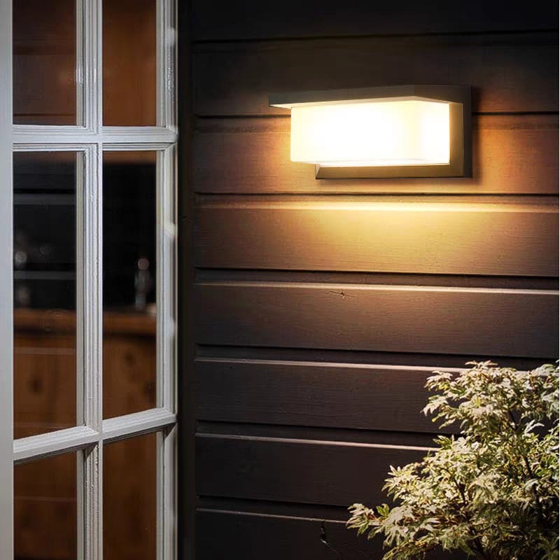 Minimalist Black Outdoor Wall Mount (W/827-BK-Y)
