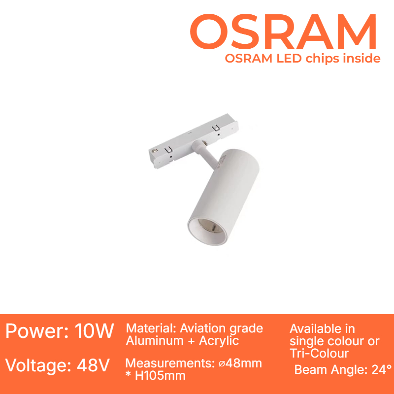 White Magnetic Track Lamp