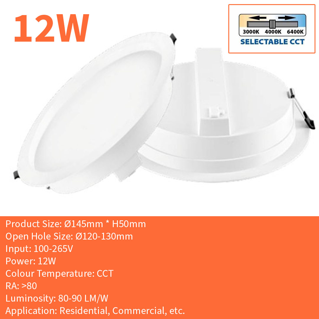 LED Downlight Q Series (Q9W/Q12W/Q18W/Q24W-CCT)