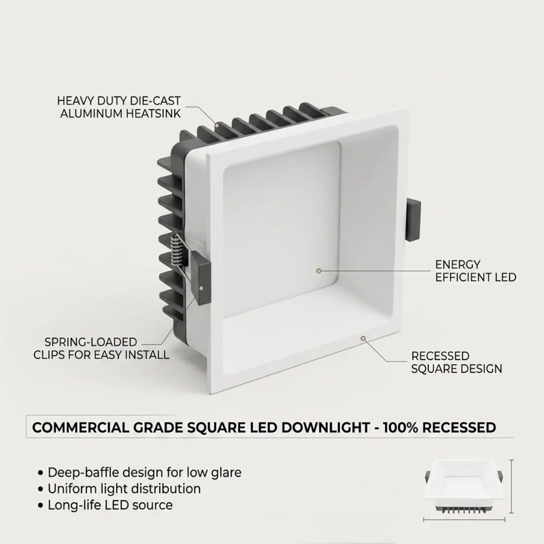 Downlight LED (BLQ-SQ 12W/18W/24W)