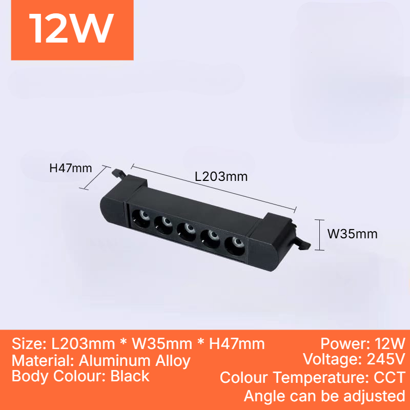 Normal Track CCT Linear Folding Spotlight