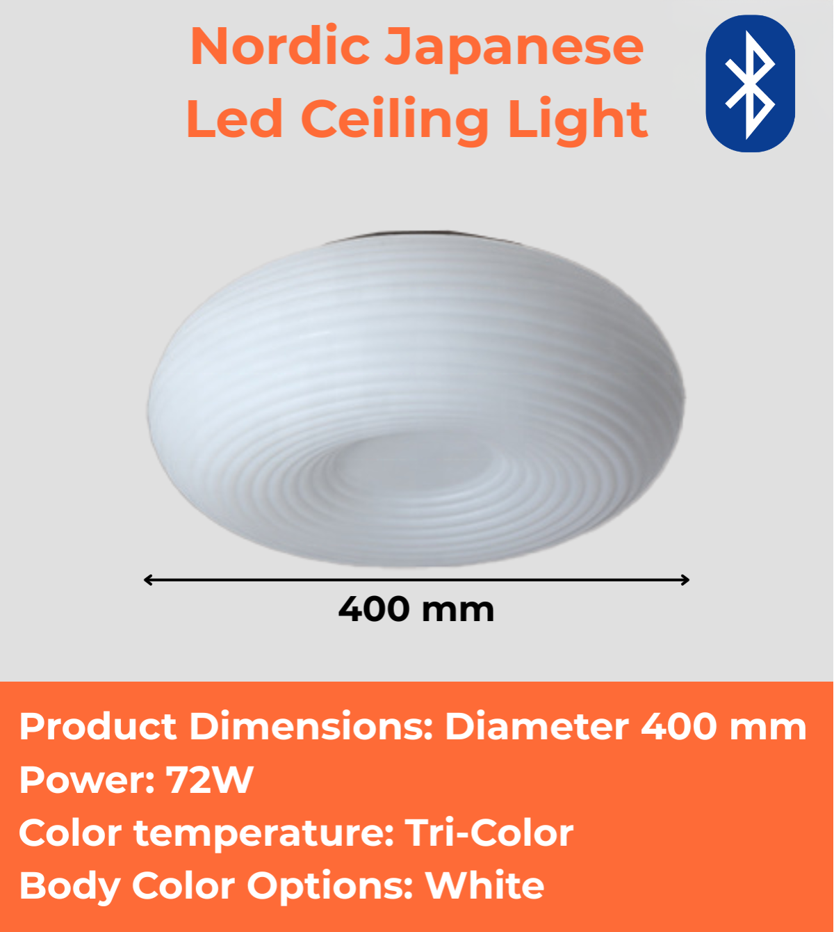 Nordic Japanese LED Ceiling Light