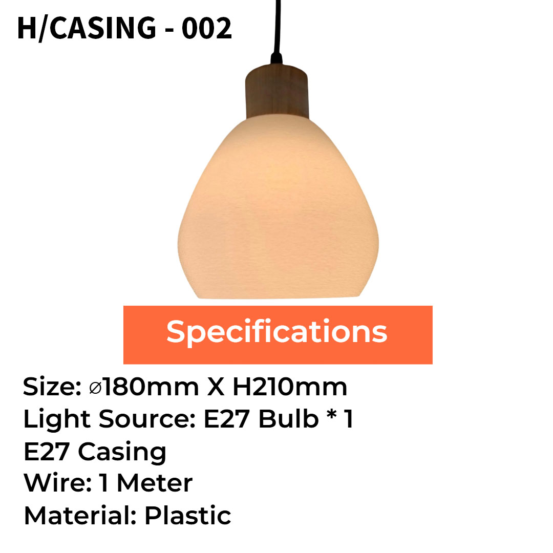 Japanese Style Pendant Light (H/CASING - 001/002/004/005/006/007)