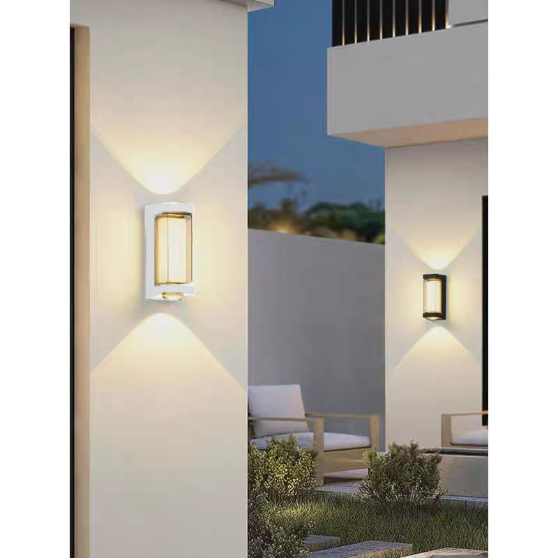 Dual-Light Outdoor Wall Fixture (W/47-BK/WH-Y)