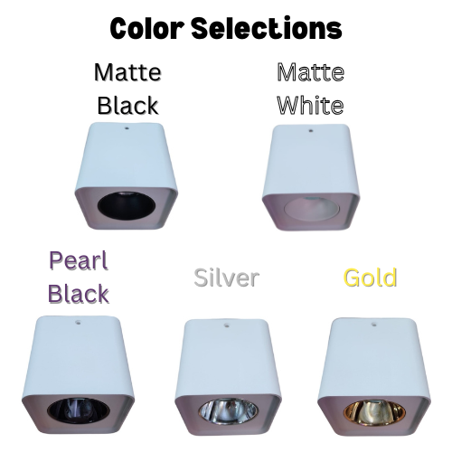 COB 12W Bulb Surface-Mounted Casing (CY/SQ95-WH)