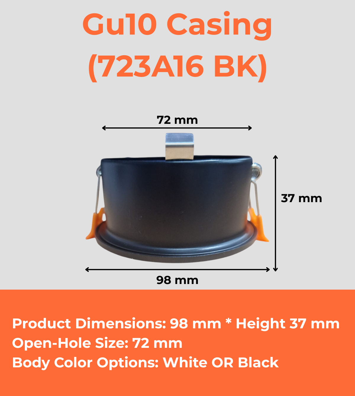 Gu10 Casing (723A16 WH)